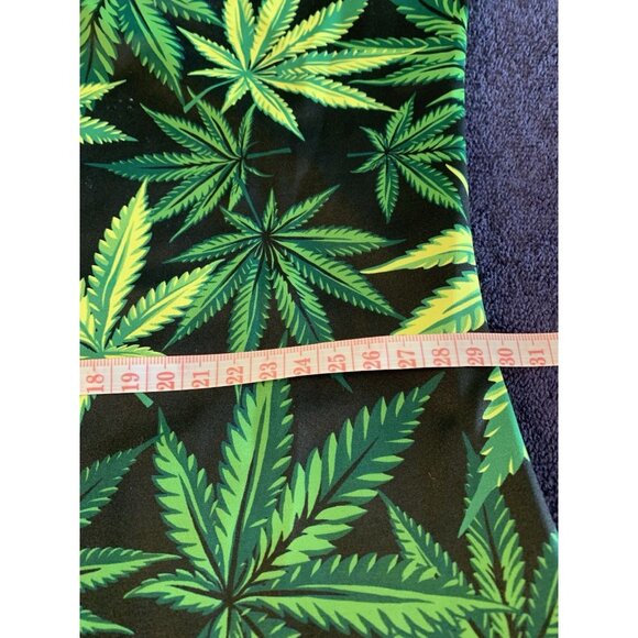 Black Milk Woah Dude Bodycon Dress Cannabis Leaf Print Weed Mary Jane Small - Picture 6 of 7